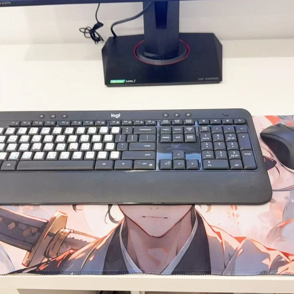 Anime Samurai Character Large Extended Gaming Mouse Pad
